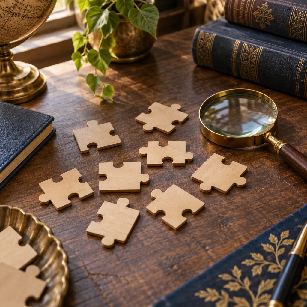 Decorative illustration of word tiles and letter blocks representing verbal reasoning
